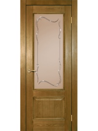 Классика ДГОБ 2.41 Светлый ясень, багет с тиснением, 2000x800
