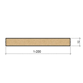 Щит МДФ  с покраской со всех сторон 2070х(1-200)х12 (1 шт.)