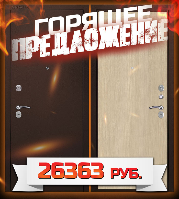 Дверь EIS-60 ПРОТИВОПОЖАРНАЯ, Шагрень RAL 9005 матовая